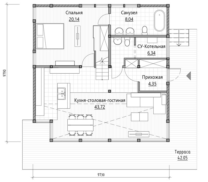 Проект дома фахверк 150 кв м